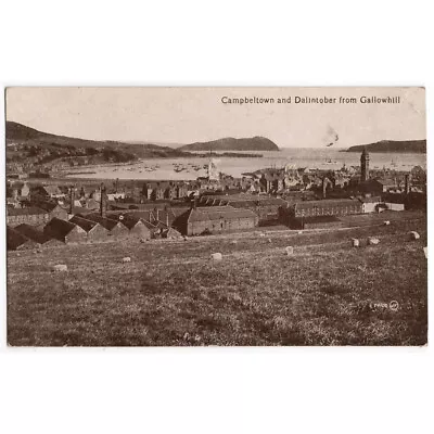 CAMPBELTOWN Argyllshire And Dalintober From Gallowhill Postcard Unused • £1.99