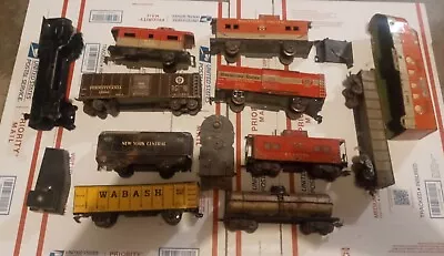 Vintage Marx Train Cars Shell's Parts 14 Lot Preowned  • $55