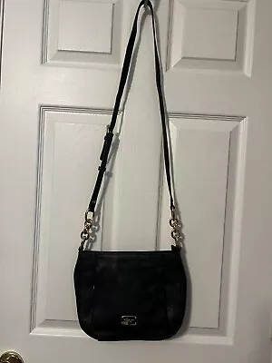 Michael Kors Pebble Leather Crossbody Purse Handbag Black • $10