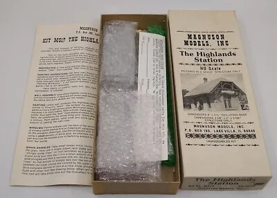 Magnuson Models M517 HO Scale The Highlands Station Building Kit • $41.99