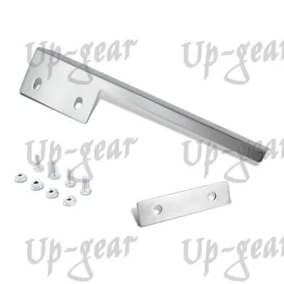 Chrome Aluminum Front License Plate Mount Relocate Bracket Bar For Mitsubishi • $5.50
