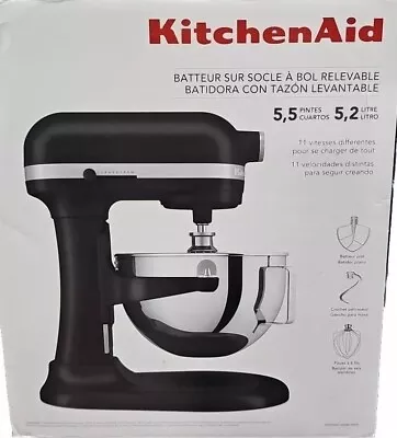 KitchenAid KSM55 5.5qt Bowl Lift Stand Mixer - Black • $279.99