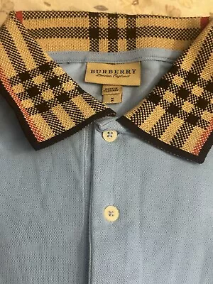 Burberry  Mens Polo Shirt Cotton Made In Thailand.size M • $75