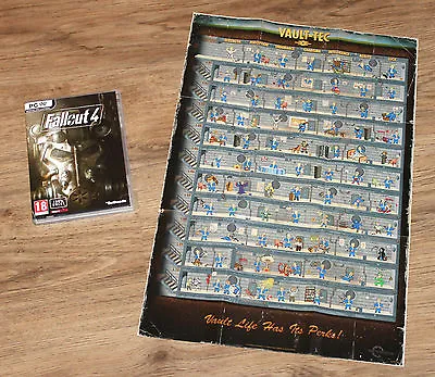 Fallout 4 Perks Poster With Empty Case  NO KEY CODE   NO GAME  • £27.52