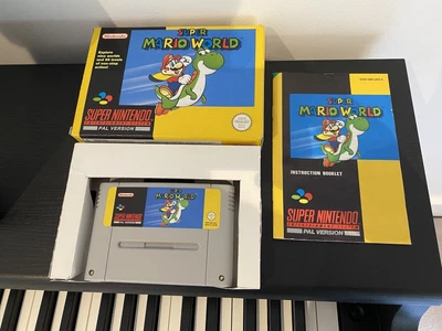 £199.99 • Buy Super Mario World - Super Nintendo SNES - Rare Yellow Box - Boxed PAL UK
