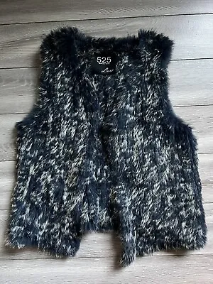 525 America Lux Real Rabbit Fur Womens Vest Small • $40