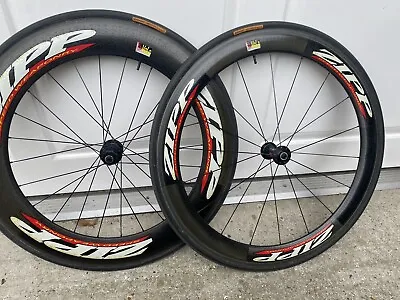 Zipp 404 & 808 Carbon Tubular Wheelset - Rim Brake Shimano 10 Speed • £475