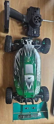 Ansmann Master Smacker 1/10 Scale RC Buggy Green Never Used. • £95