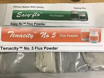 Silver Solder Flux - Johnson Matthey - Easy-flo And Tenacity No 5 Flux Powder • £7.65