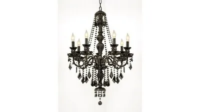 New Jet Black Gothic Crystal Chandelier Lighting 490/7 European Formal Ceiling • $250