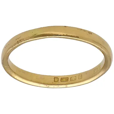 22ct Gold Ring 3.08g Wedding Plain Size O - Fully Hallmarked • £180