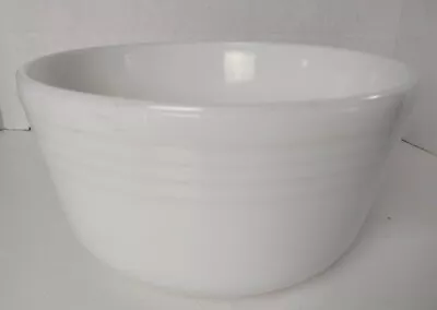 Vintage PYREX White Milk Glass HAMILTON BEACH Mixing Bowl #1 Ribbed 1940's USA • $19.77