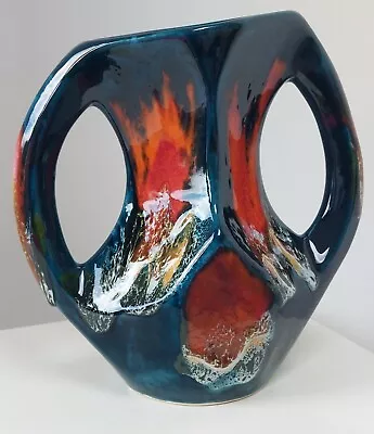 Stunning Vintage Mid Century Vallauris Fat Lava Brutalust Ceramic Vase. Abstract • £45