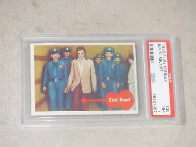 Psa Elvis Presley 1956 Elvis  Escort #38 Graded Card  Music Movie Elvis Psa 7 • $11.50