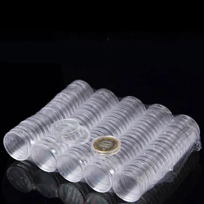 Coin Capsules  ALL SIZE From 18mm To 40mm Capsule - Amount 15 30 50 80 Or 100 • £2.99