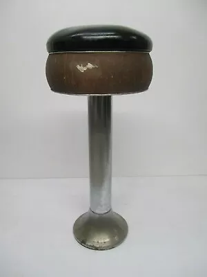 Vtg Duro Chrome Brown Black Vinyl Seat Bar Stool Soda Shop Ice Cream Parlor 32  • $52.46