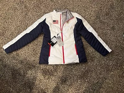 U.S. Ski Team Olympic Jacket Spyder Puffy Womens XL USA NWT • $150