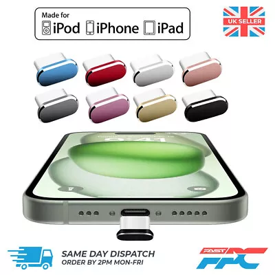 For IPhone 15 | Pro | Max | Plus - USB-C Charging Port Anti Dust Plug Cover Cap • £2.65