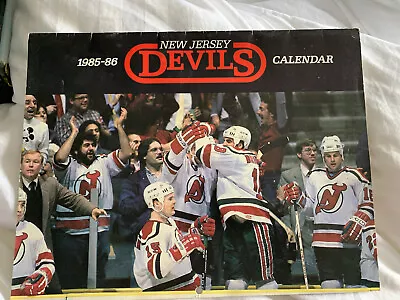 Vintage 1985-86 New Jersey Devils SGA Calendar Tough Item North Stars Whalers • $19.99