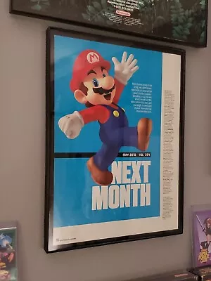 FRAMED Retro 2010 New Super Mario Bros 1page Ad/poster Wii Video Game Wall Art • $29
