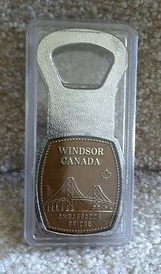 Windsor Canada Ambassador Bridge Maple Leaf Bottle Beer Opener • $7.99