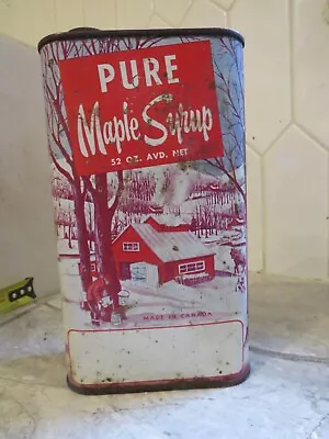  Vintage maple Syrup Tin   (9713 • $24.99