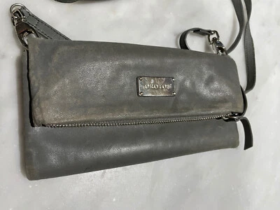 $14.90 • Buy Oroton Leather Wallet With Removable Shoulder Strap Grey