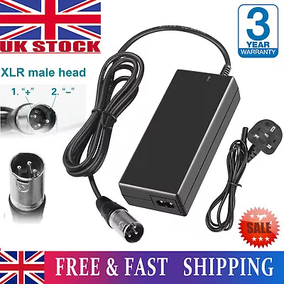 24V 2A BATTERY CHARGER MOBILITY ELECTRIC SCOOTER E-BIKE LEAD ACID Wheelchair XLR • £12.49