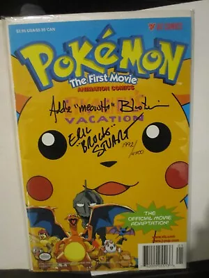 Pokemon The First Movie Pikachu’s Vacation - Signed And Authenticated COMIC • £39.95