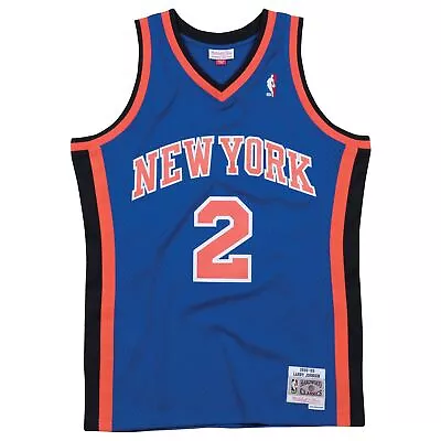 Mens Mitchell & Ness NBA Swingman Road Jersey Knicks 98 Larry Johnson • $109.99