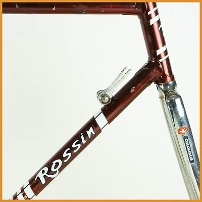 Rossin Laser Time Trial Vintage Frame Set Road Bike 55 Columbus Campagnolo Steel • $549.99