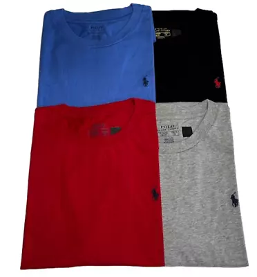 Polo Ralph Lauren T Shirt 4 PACK (F) Boys XL Age 18 / 20 Mens 38 Inch Chest SALE • £27.99
