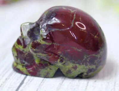 Lovely ￼Dragon Blood￼ Jasper Crystal Skull ￼Natural Quartz Healing Specimen￼￼ • £7.50