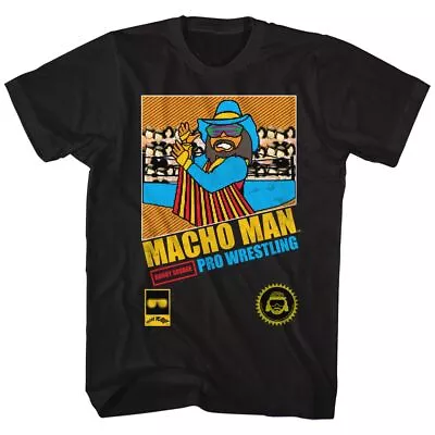 Macho Man Pro Wrestling Black Wrestling Shirt • $23.50