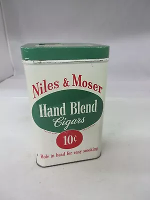 Vintage Advertising  Empty Niles & Moser  Cigar Tin Canister  246- • $27