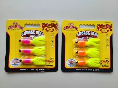 Strike King Mr Crappie Thunder Sausage Jigheads 1/8oz Lot Of 2 • $6.99