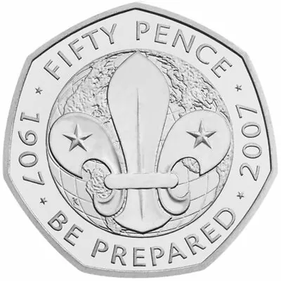 2007 Scouts 50p Fifty Pence Coin Great Britain • £1.95