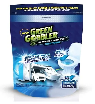 Green Gobbler Holding Tank Deodorizer And Treatment | RV Marine & Porta Potty T • $13.99
