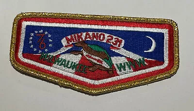 OA Lodge 231 Mikano Wisconsin 1976  Flap  Boy Scout RC3 • $7.31