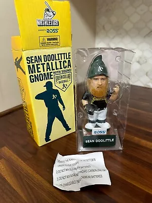 Sean Doolittle Sga Metallica Sounds Gnome Oakland Athletics Bobblehead 2016 A's • $10