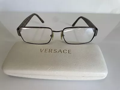 VERSACE Eyeglasses Sunglasses In Brown 1006 W/Case Authentic Made In Italy. 1138 • $25