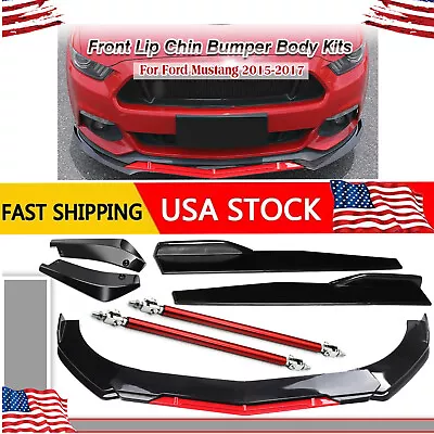 For Ford Mustang 2 Front Bumper Lip Splitter/ Spoiler /Body Kit Side Skirt • $59.99