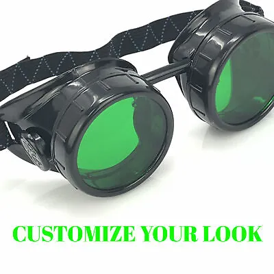 Steampunk Costume Goggles Glasses Goth Punk Mad Scientist Accessories Mens • $16.99