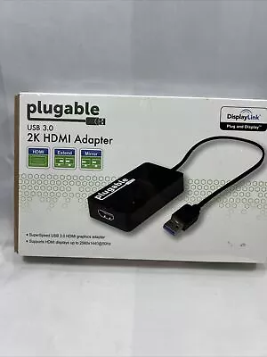 Plugable USB 3.0 To HDMI Video Graphics Adapter With Audio For Multiple Monitors • $39.99