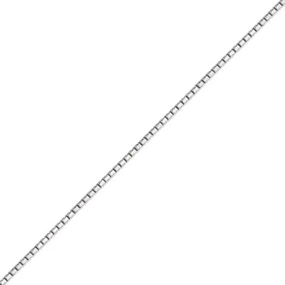 Box Chain 14K Solid White Gold 0.6-2.5mm Men Women Necklace Chain Italy 16 -30  • $332.80