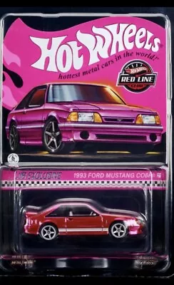 Hot Wheels RLC 24th National Convention Pink 1993 Ford Mustang Cobra R “PRESALE” • $57.99