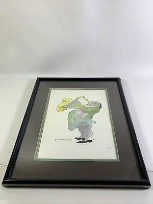 LEO MEIERSDORFF Signed Hand Painted Lithograph Saxophone￼ New Orleans Jazz  125 • $990