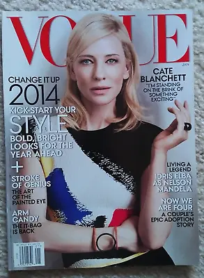 Vogue Magazine Featuring Cate Blanchett Read Once Then Stored January 2014 • $14.40