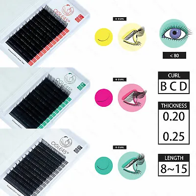 OGLE45° BCD Mink Russian Volume Eyelashes Individual Extensions Semi Permanent • $4.99