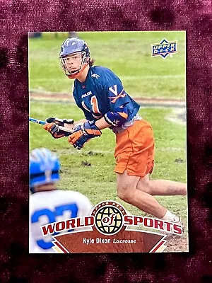 Kyle Dixon 2010 Upper Deck MLL Lacrosse RC #300 MINT Virginia UVA Legends Jersey • $2.95